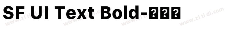 SF UI Text Bold字体转换